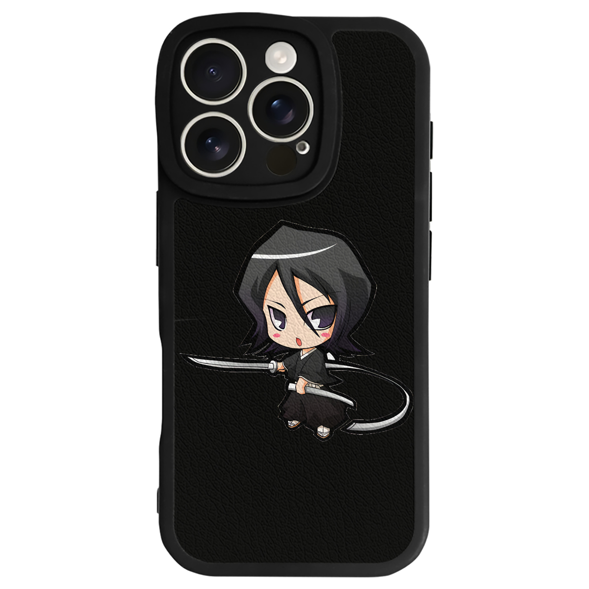 （画像用） ブリーチ 朽木ルキア BLEACH Kuchiki Rukia 【iPhone 16シリーズ対応】シリコンスマホケース（レザー調） 材質：シリコン